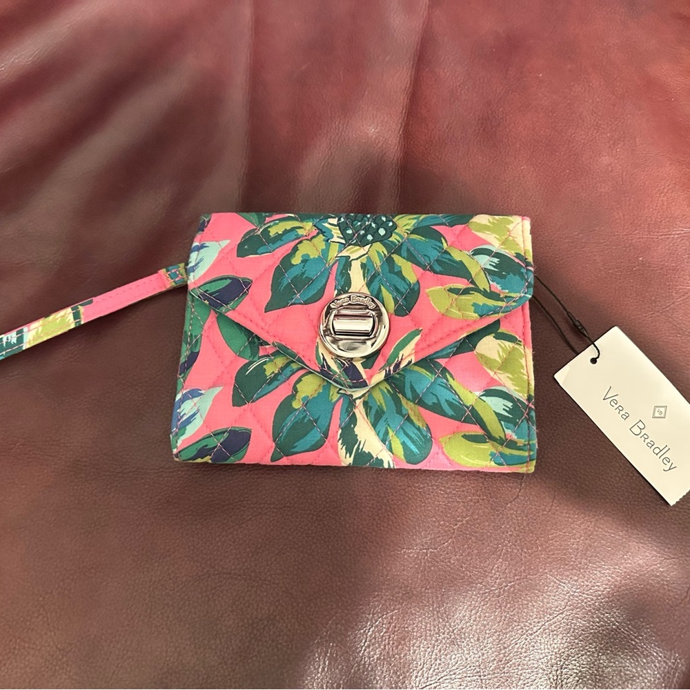 Vera Bradley tropical wristlet wallet “your turn smartphone wristlet “ new